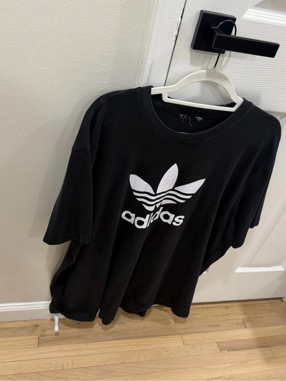 Adidas Originals Black Trefoil Logo T-Shirt Men Size 2XL
